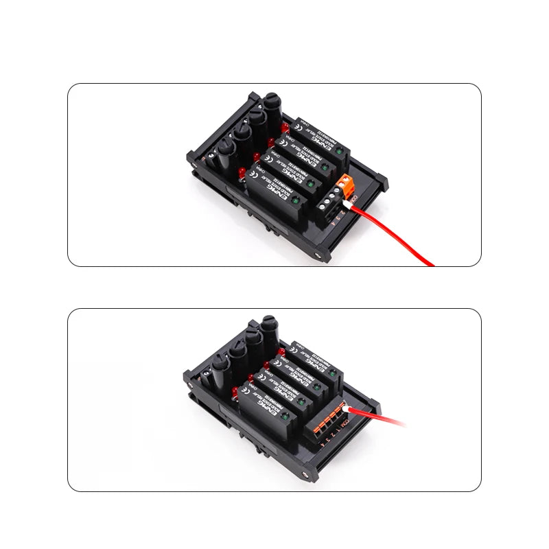 ENMG solid state optical isolated contactless 5~24Vdc Screw Inline relay 0-60V AC/DCdual-us module plc dc amplifier board module