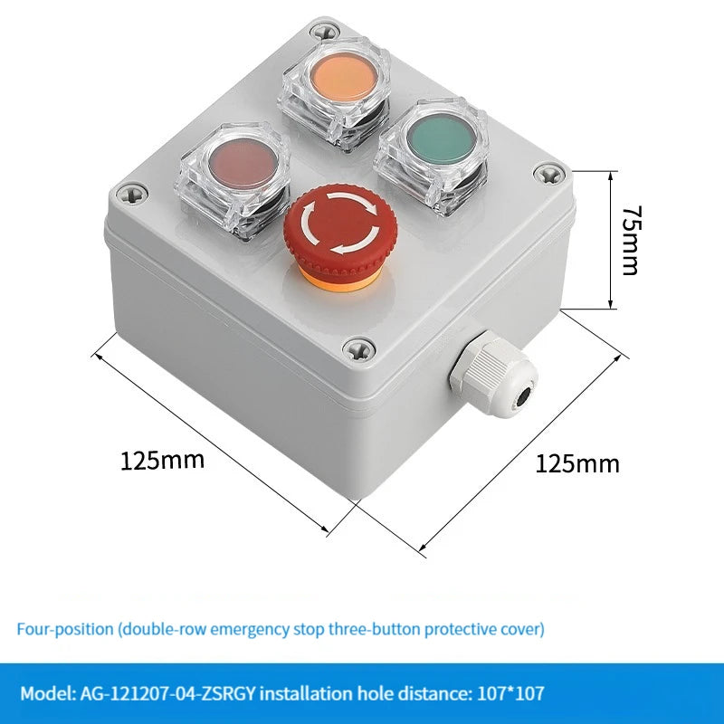 NEW high-quality Switch with arrow button control box self start button water tank electrical industrial emergency stop switch