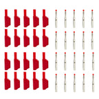 20Pcs Retractable Sheath Stackable 4mm Banana Plugs Nickel-plated Lantern Plug  Solder Banana Plug Connector with Sheath