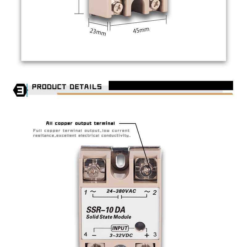 Ssr 10Da 10A 40A Solid State Relay Din 25A Ssd Rail Solidstate Ssr40Da Rele 12V 20A Module 30A Dc Voltage Control Radiator