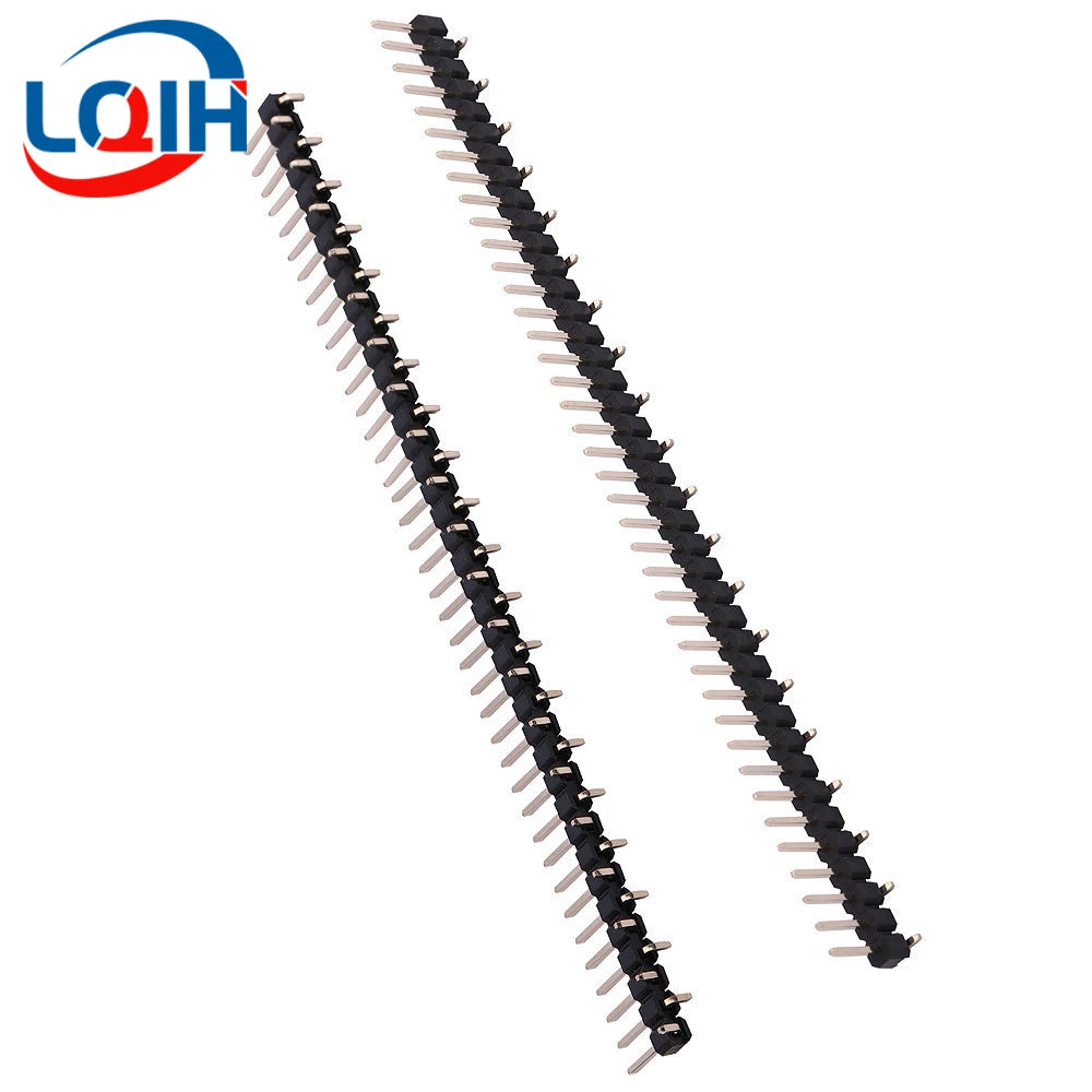 10CS Pitch 2.0mm 1x40 2x40 Pin Single Double Row Right Angle Straight SMT SMD Round Male Header Connector