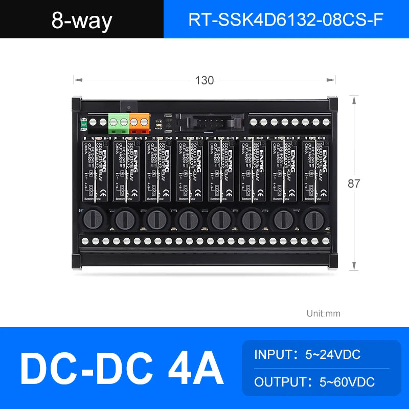 ENMG Solid State Relay Module 5-24V DC Solid State Non-Contact Relay Module DC Control AC/DC 220V Wide Voltage Constant Current