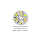 3/5/10PCS Round LED Light Board DC 5V 3W Low Voltage 5730 2835 SMD LEDs 3000K Warm or White 6000K Dimmable Bulb Lamp Panel