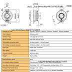 Factory Cheap Price K76 DC5-24v Incremental Encoder up to 32768 Ppr 76.5mm IP50 Protection Hollow Shaft Rotary Encoder