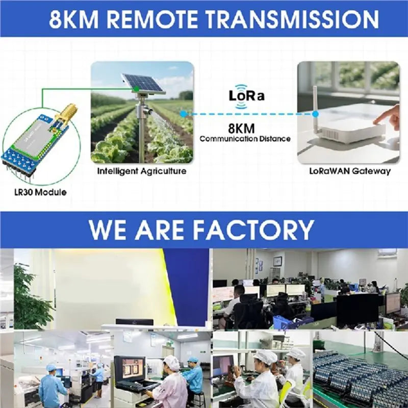 430- 470Mhz Lora Transceiver Receiver Module LLCC68 Chip For Wireless Sensor Netw