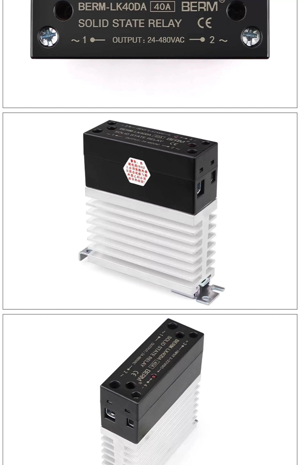 Integrated Rail Single Phase Solid State Relay 24V DC Control AC 220V Heat Sink SSR-25DA 60DA LK40AA LK10AA LK25AA LK25DD