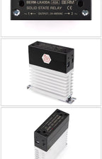 Integrated Rail Single Phase Solid State Relay 24V DC Control AC 220V Heat Sink SSR-25DA 60DA LK40AA LK10AA LK25AA LK25DD