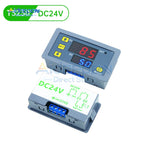 T3230 AC 110-220V DC 12V 24V Digital Delay Relay LED Display Cycle Timer Control Switch Adjustable Timing Delay Relay Switch