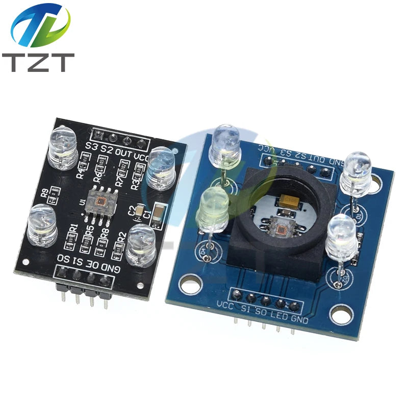 TZT Color Recognition Module TCS230 TCS3200 Color Detection Module Color recognition Module For Arduino DIY Module DC 3-5V Input