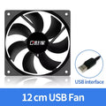 TEUCER USB Cooling Fan 8CM/12CM/14CM 800-1800RPM USB Port Power Supply Desktop Computer Available