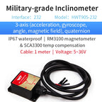 High-Precision Inclinometer HWT605 Accelerometer+Angle+Gyro, MPU9250 IMU, Temperature Compensation, Tilt Angle