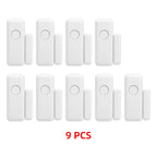 HIVA Wireless Magnetic Door & Window Sensor EV1527 Coding Mode RF 433MHz for Home Security Alarm System Home Burglar Alarm Kits