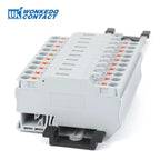 10Pcs Fuse Terminal Block PTC4-HESI Disconnect Lever Push-in Connector Din Mount With 5x20mm 0.5A-10A Fuse PTC 4-HESI