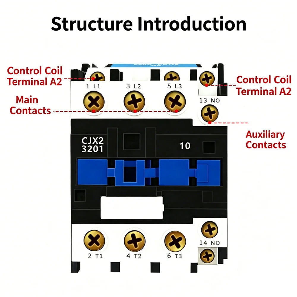 220V AC contactor CJX2-3201 32A contact relay 380V