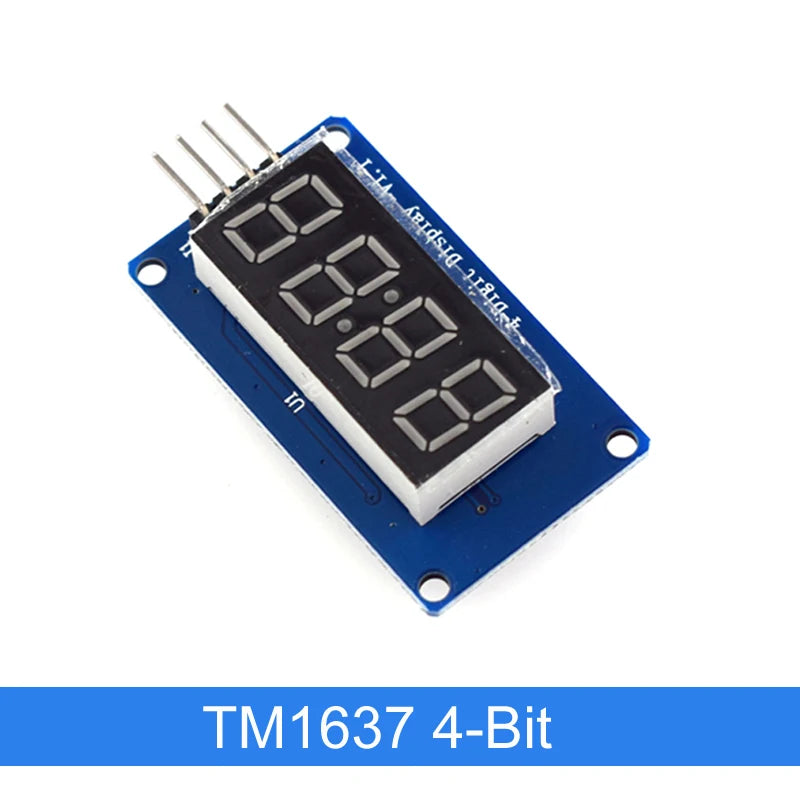 TM1637 4 Bits/TM1638/MAX7219 8 Bit Digital LED Display Module 7 Segment 0.36Inch Clock RED Anode Tube Four Serial Driver