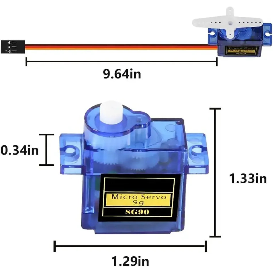 SG90/MG90S 9G Micro Digital Servo 180/360Degree Fixed-Wing Gear Servo Motor for Rc Helicopter Airplane Aircraft DIY Voor Model