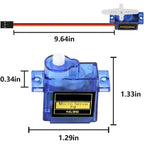 SG90/MG90S 9G Micro Digital Servo 180/360Degree Fixed-Wing Gear Servo Motor for Rc Helicopter Airplane Aircraft DIY Voor Model