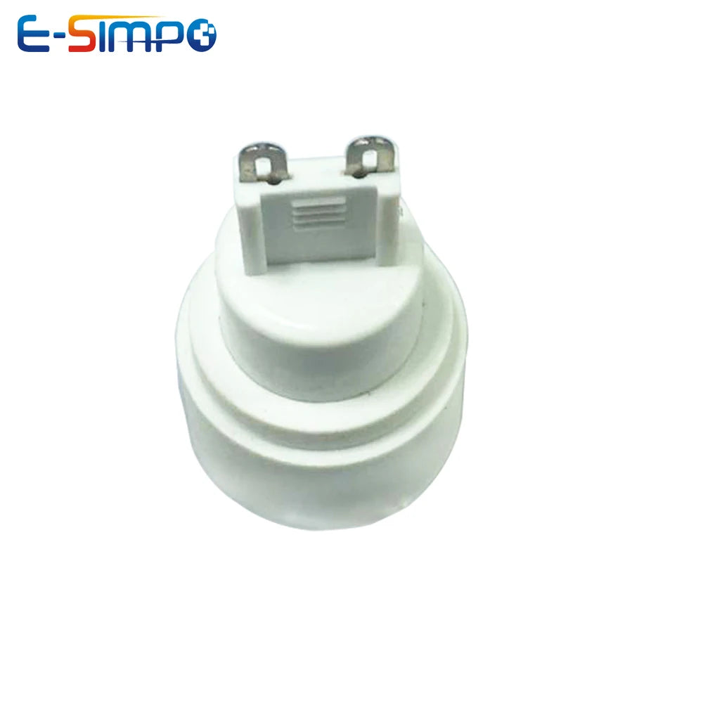 2pcs G9 to E14 E12 CFL LED Halogen 2Pin Base to EU US Standard Candelabra Chandelier Light Holder Socket Converter Adapter