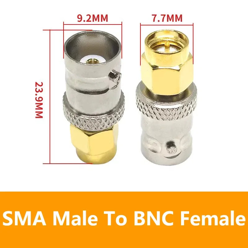 5PCS SMA To BNC RF Connector SMA BNC Adapter Male To Female for Antenna/Extension Cable BNC To SMA Connectors