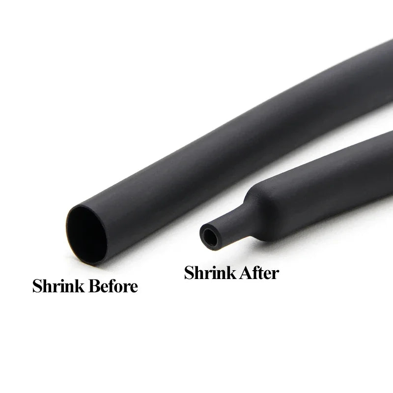 1M 3:1 Heat Shrink Tube With Double Wall Glue Diameter 1.6mm ~ 50mm DIY Wire Cable Connector Repair Waterproof Insulation Sleeve