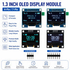 1.3-inch OLED LCD display module 3.3-5V 4-pin/7-pin digital display module 128 × 64 SSH1106 chip