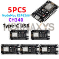 1-10pcs/ESP8266 NodeMCU LUA CH340 ESP-12E WiFi Internet Development Board 4M Flash Serial Wireless Module for Arduino Type-C USB