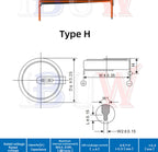 1PCS/lot H type 5.5V Super capacitor 0.1F 0.22F 0.33F 0.47F 1F 1.5F 4.0F Button Farad capacitor