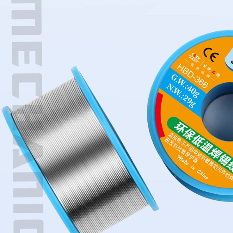 MECHANIC Lead-Free Solder Soldering Wire 0.3/0.4/0.5/0.6/0.8mm 40g Welding Tin Wire Soldering Wire Roll