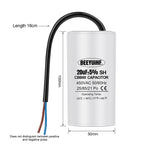 1Pcs CBB60 Starting Capacitor 3uF~80uF Motor Capacitor 50 / 60Hz 450VAC with cable for electric motor/washing machine