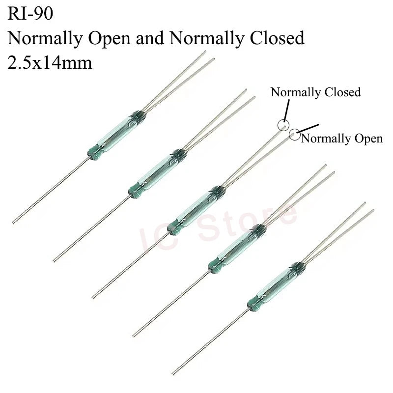 50PCS Magnetic Reed Switch Sensor GPS-11 GPS-14A GPS-14B MKA07101 MKA10110 MKA17101 Normally Open Normally Closed NO NC
