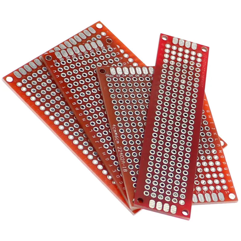 20pcs/lot 2X8 3X7 4X6 5X7 PCB Prototype Board Circuit Protoboard Universal Stripboard Prototyping Veroboard 5Pcs Each Value