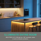 5mm 8mm PCB Free Cut COB LED Strip 12V 24V Tape Light 400 Leds Flexible 3000k 6000k 4000k 0.5m 2m 5m 10m 20m Linear Lighting