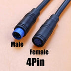 M6 M8 Waterproof Wire 2/3/4/5 Pin Core 6mm 8mm Male Female Connector Julet Sensor Electric Bicycle Butt Joint Plug DIY Cable