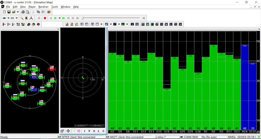 QUESCAN Windows Android USB Type C GPS Receiver 10Hz GPS GLONASS Galileo BeiDou Type-C GNSS Antenna Module NMEA M8N UBX-M8030-KT