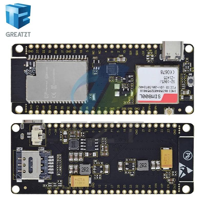 GREATZT TTGO T-Call V1.3 ESP32 Wireless Module SIM Antenna SIM Card SIM800L Module And GSM/GPRS Antenna for arduino