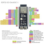 ESP32-S3-DevKitC-1 Development Board BT 2.4G Wifi Module for Arduino 8MB PSRAM 16MB FLASH N16R8 44Pin CP2102 Type-C ESP32S3