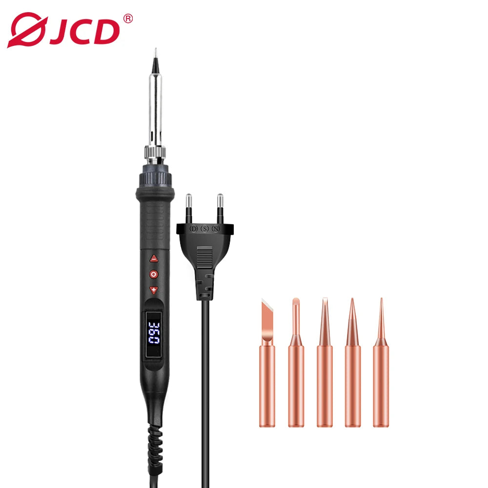 JCD 908U 80W Soldering iron Set kit LCD display Adjustable temperature portable Soldering iron 220V/110V Welding Repair Tools