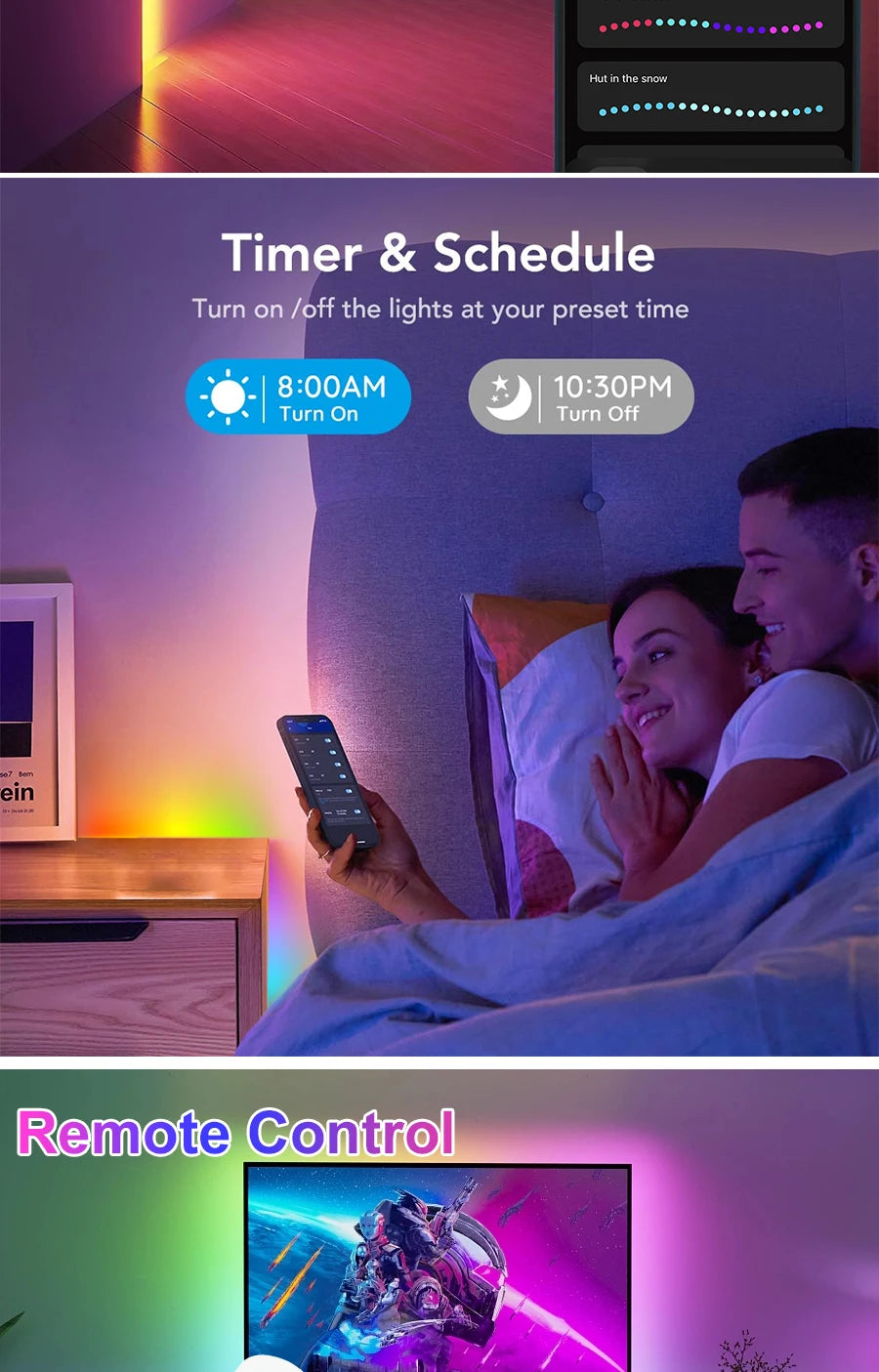 Tuya Wifi Pixel Controller for WS2811 WS2812B Addressable LED Strip Dream Color Light Wi-Fi Smart Dimmer Alexa Google Assistant