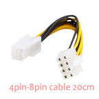 Multi Models 8Pin Adapter Splitter Power Cable 6Pin Cable 8Pin Cable SATA Cable Molex 4Pin for PCI Express GPU Video Converter