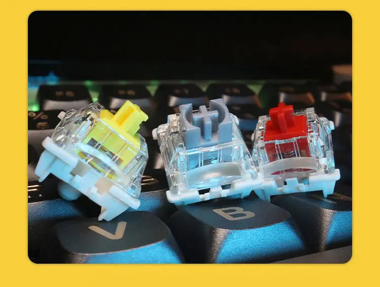 Gateron Pro 3.0 V3 Switch 3pin RGB Linear Tactile Red White Yellow Silver Brown Black Switch For Mechanical Keyboard Pre Lubed