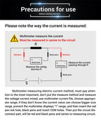 Digital Multimeter 1999 Counts 600V AC/DC Voltage Temp Test for Car Repair ANENG AN8205C Blue Backlight hFE Triode DIY Test Tool