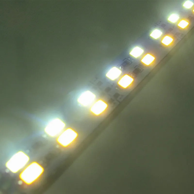 10PCS 8CM 25CM 50CM 12V 24V LED Hard Rigid Strip Bar Light Double row led strip 144leds/m SMD 5730 Superbright Warm Cool White