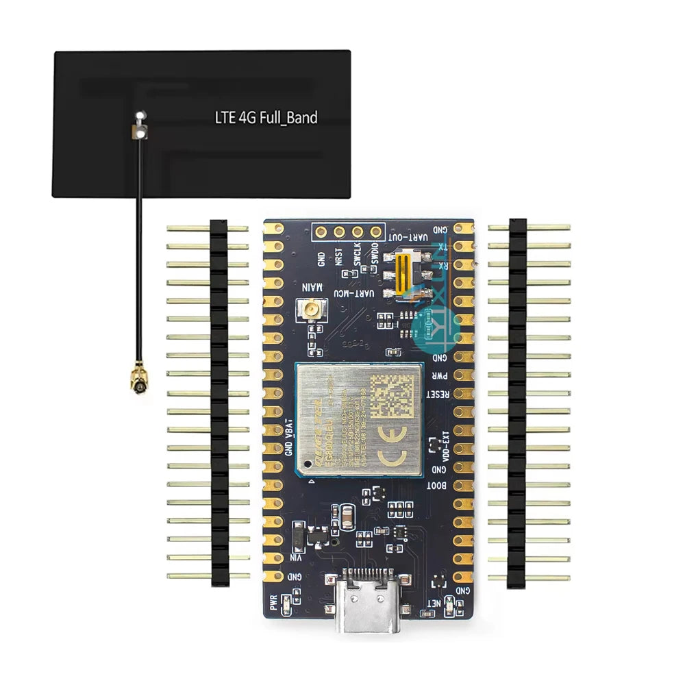 Quectel EG800Q-EU MCU STM32 40PIN DIP PCBA LTE CAT1 Module For Europe 2.4G WIFI Scan B1/B3/B5/B7/B8/B20/B28 Band SMS USB UART
