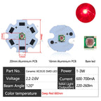 10-100pcs 1W 3W LED Beads 3535 SMD 3W Chip Deep Red Green Royal Blue UV 395nm 410nm 365nm IR 730nm 850nm 940nm Amber 595nm Lamp