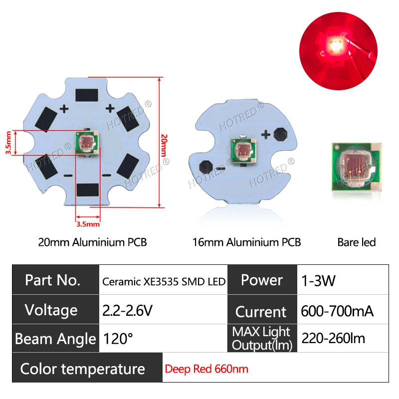10-100pcs 1W 3W LED Beads 3535 SMD 3W Chip Deep Red Green Royal Blue UV 395nm 410nm 365nm IR 730nm 850nm 940nm Amber 595nm Lamp