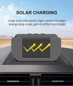 Smart Solar Power TPMS Car Tire Pressure Monitoring System Alarm Tyre Air Pressure Meter Gauge Temperature Warning 4 Sensors