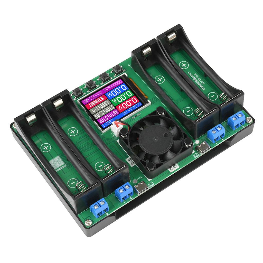 Battery Tester LCD Display Universal Battery Checker Analyzer Charger for 18650 Batteries 4 Channel Internal Resistance Tester