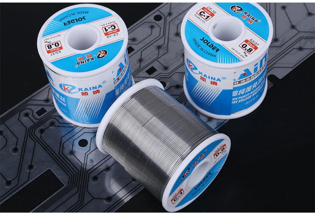 KANA High Brightness No Wash Solder Wire C1 Solder Rosin Cored Wire 450g Tin Wire 0.5mm 0.6mm 0.8mm 1.0mm 1.2mm 1.5mm 2.0mm