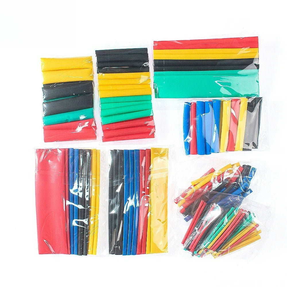 Heat Shrink Tubing Thermoresistant Tube Heat Shrink Wrapping Kit 2:1 Insulation Wire Cable Kit ,For Electrical Wiring and Repair