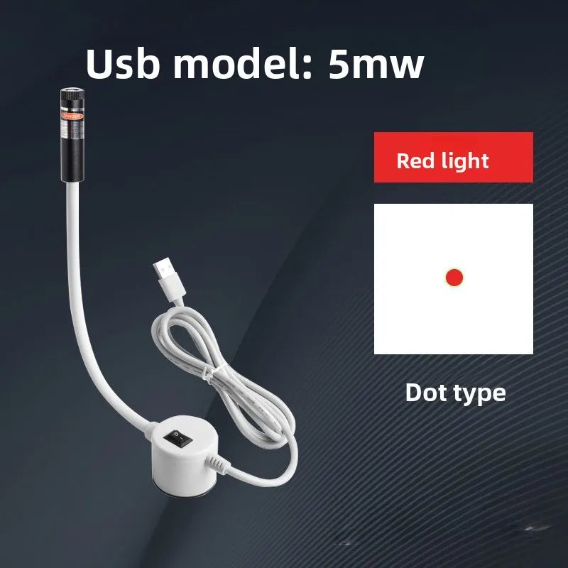 USB Red/Green Laser Positioning Light Infrared Working Lamp Cutting with Magnetic Base DC5V Line/Cross/dot Sewing Machine Supply